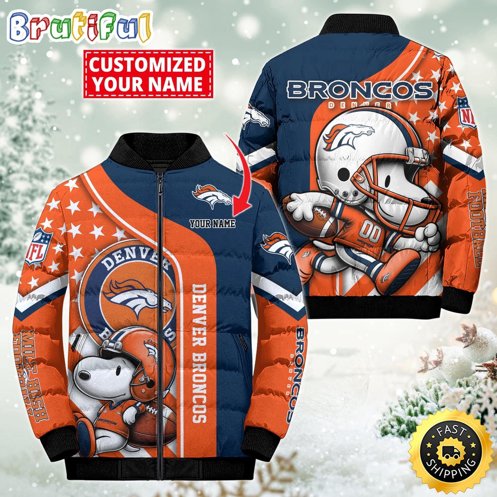 NFL Denver Broncos Puffer Jacket Snooby Customized Jacket