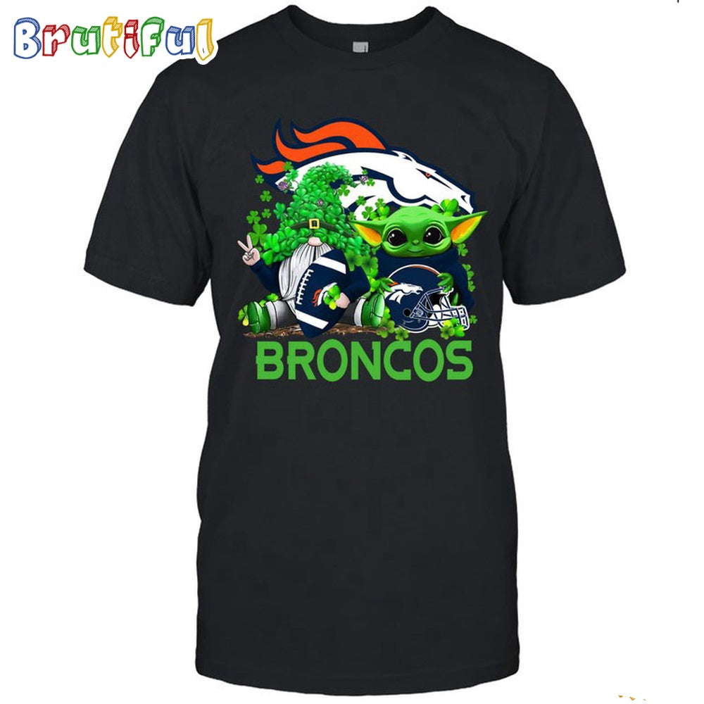 NFL Denver Broncos St Patrick’s Day T-Shirt Special Gomes Baby Yoda St Patricks Day Shirt