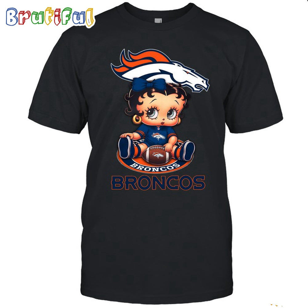 NFL Denver Broncos T-Shirt Betty Boop Football Tshirt