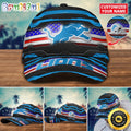 NFL Detroit Lions Baseball Cap Flag Custom Name Cap