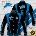 NFL Detroit Lions Baseball Jacket Football Sports Jacket