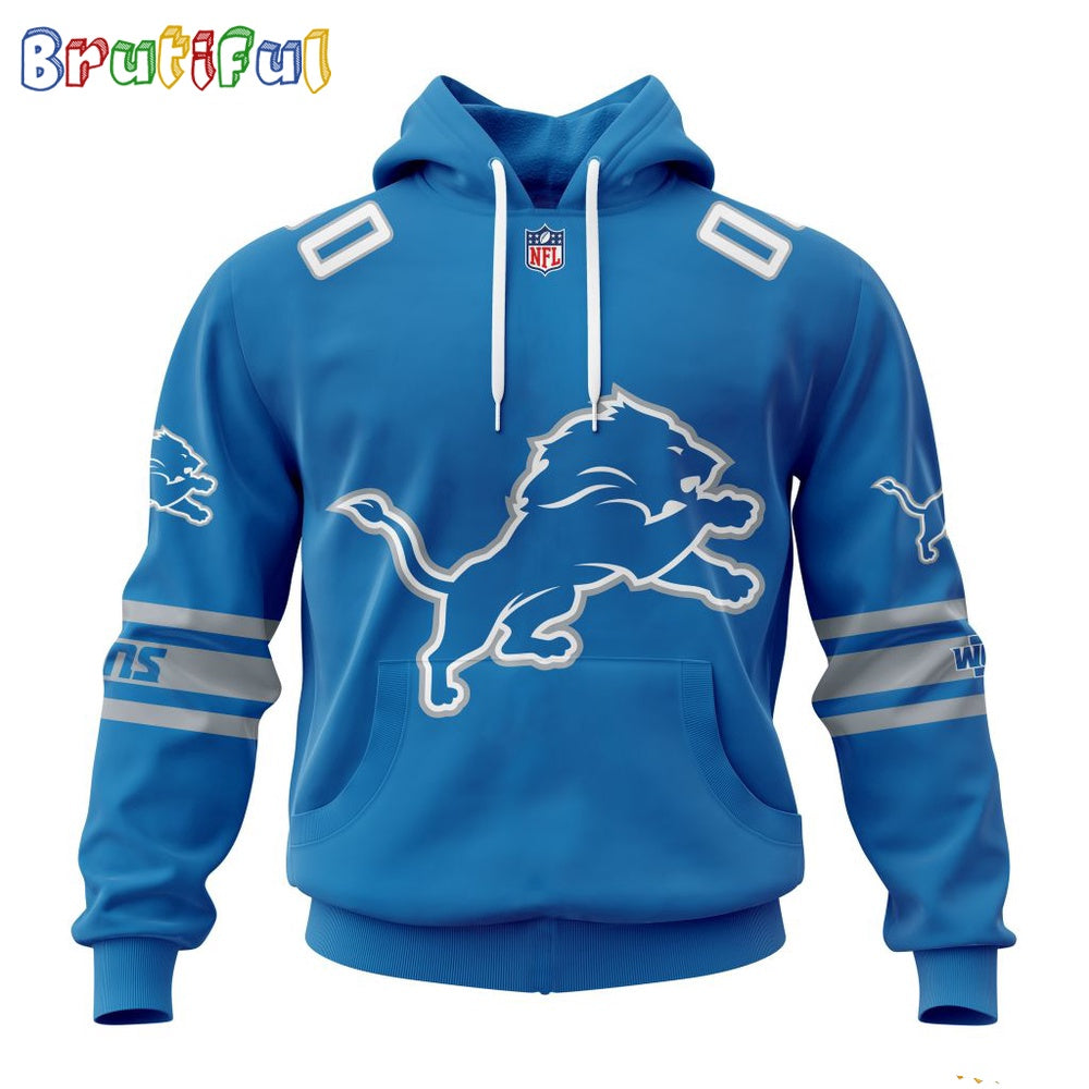 NFL Detroit Lions Hoodie 2024 Personalized Name And Number Unisex Hoodie