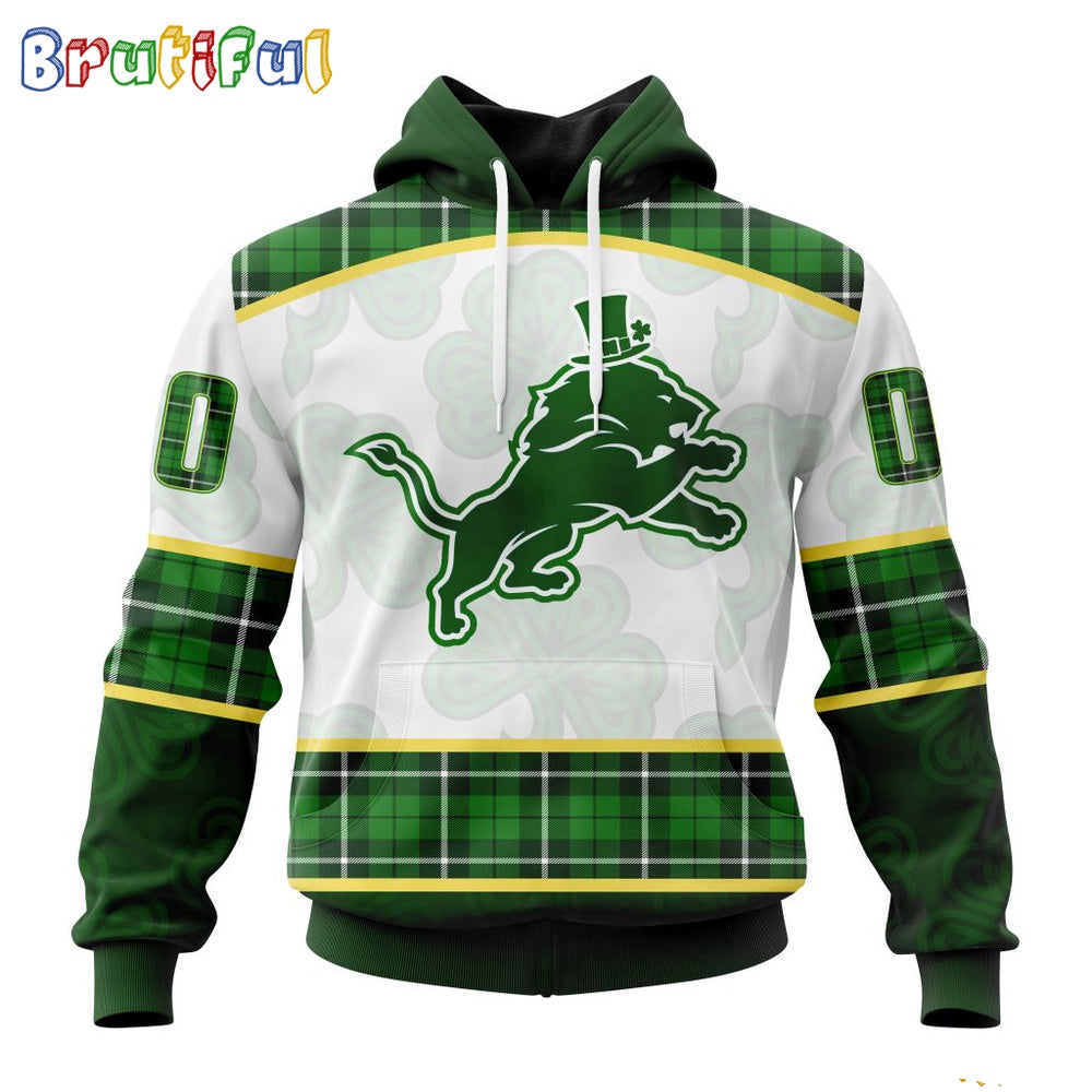 NFL Detroit Lions Hoodie Special Design 3D Hoodie St Patrick Day