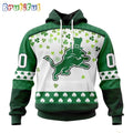 NFL Detroit Lions Hoodie Special Design For St Patrick Day