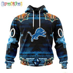 NFL Detroit Lions Hoodie Special Native Costume Design Hoodie
