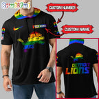 NFL Detroit Lions LGBT Workout Hoodie Tank Tops Custom LGBT Pride Shirt