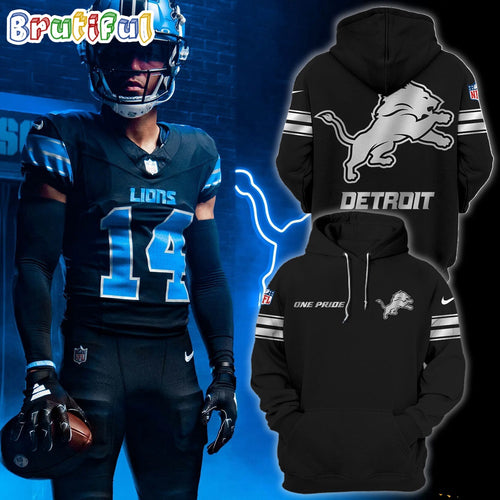 NFL Detroit Lions Motor City Black Hoodie