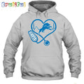 NFL Detroit Lions Nurse Love Hoodie Unisex Football T-Shirt Hoodie