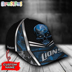 NFL Detroit Lions Special Halloween Skull Custom Baseball Cap