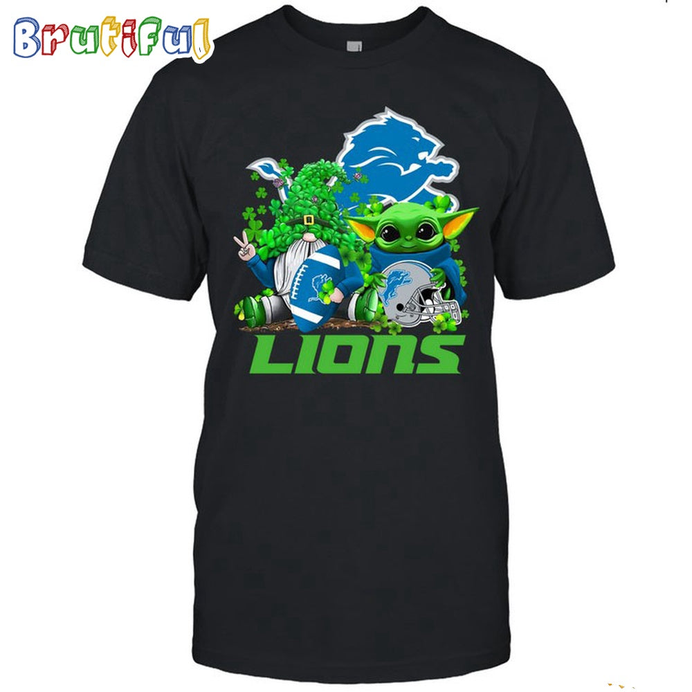 NFL Detroit Lions St Patrick’s Day T-Shirt Special Gomes Baby Yoda St Patricks Day Shirt
