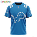 NFL Detroit Lions T-Shirt 2024 Personalized Name And Number Unisex T-Shirt
