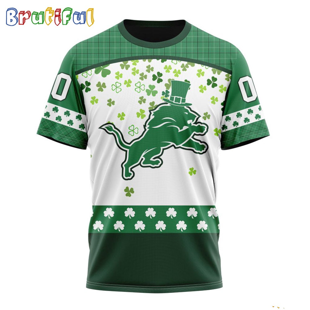 NFL Detroit Lions T-Shirt Special Design T-Shirt St Patrick Day