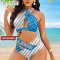 NFL Detroit Lions Women Bikini Set Summer Football Bikini Sets
