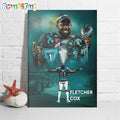NFL Eagles DT Fletcher Cox Announces His Retirement After 12 Seasons Wall Art Poster Canvas