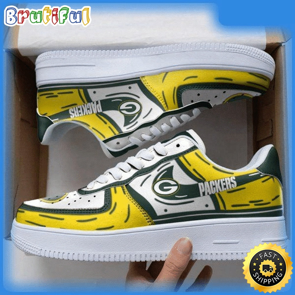 NFL Green Bay Packers Air Force 1 Shoes Sneaker Trending For Fans