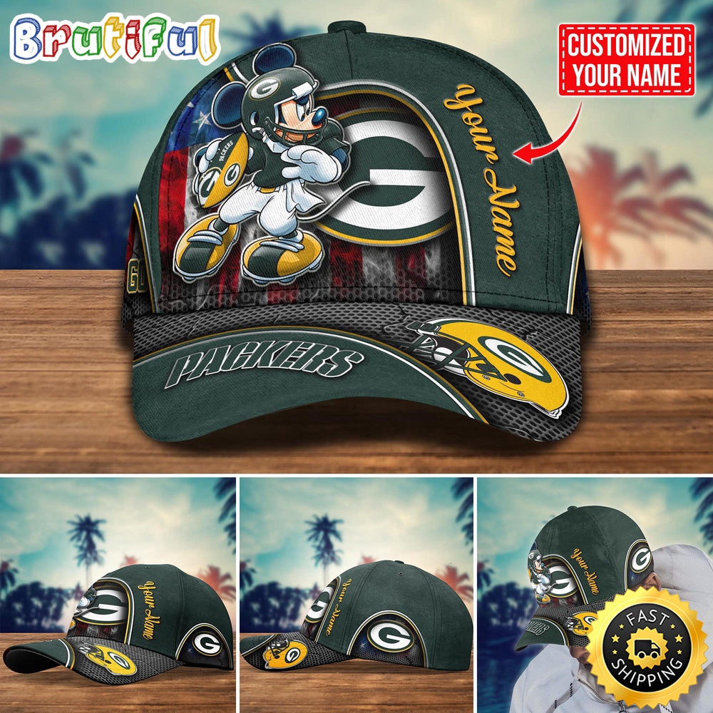 NFL Green Bay Packers Baseball Cap Mickey Cap Trending Custom Cap