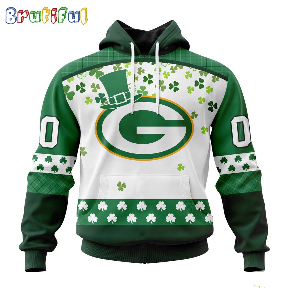 NFL Green Bay Packers Hoodie Special Design For St Patrick Day