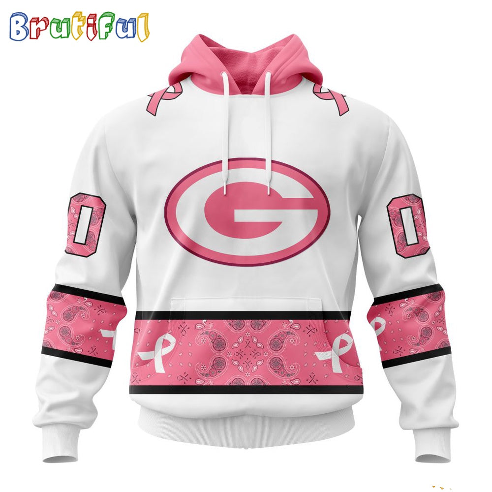 NFL Green Bay Packers Hoodie Special Pink Design Fight Breast Cancer