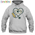 NFL Green Bay Packers Nurse Love Hoodie Unisex Football T-Shirt Hoodie