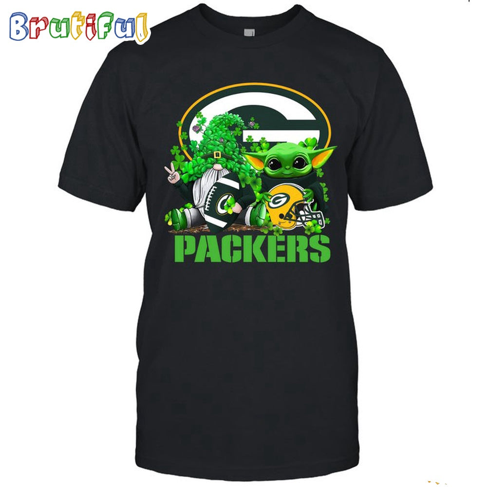 NFL Green Bay Packers St Patrick’s Day T-Shirt Special Gomes Baby Yoda St Patricks Day Shirt
