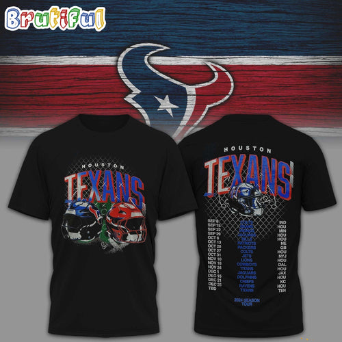 NFL Houston Texans 2024 Schedule Football T Shirt