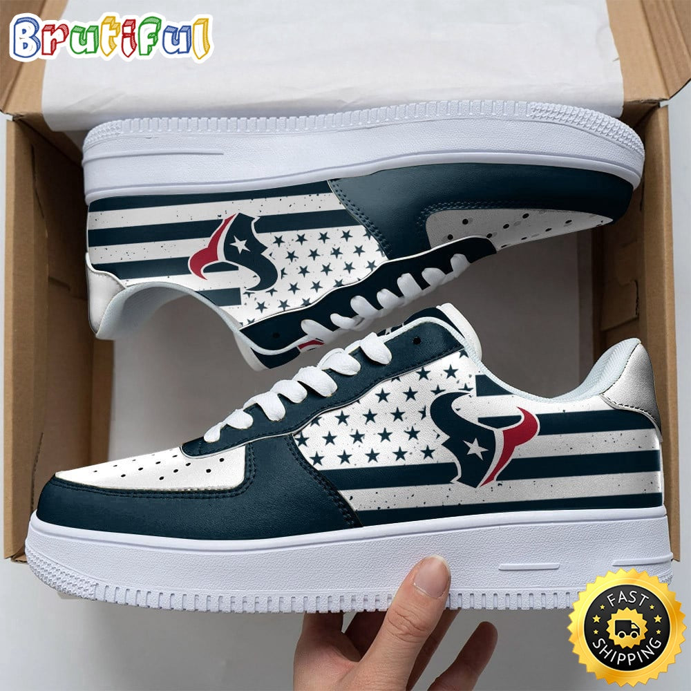 NFL Houston Texans Air Force 1 Shoes Urban Streetwear Shoes