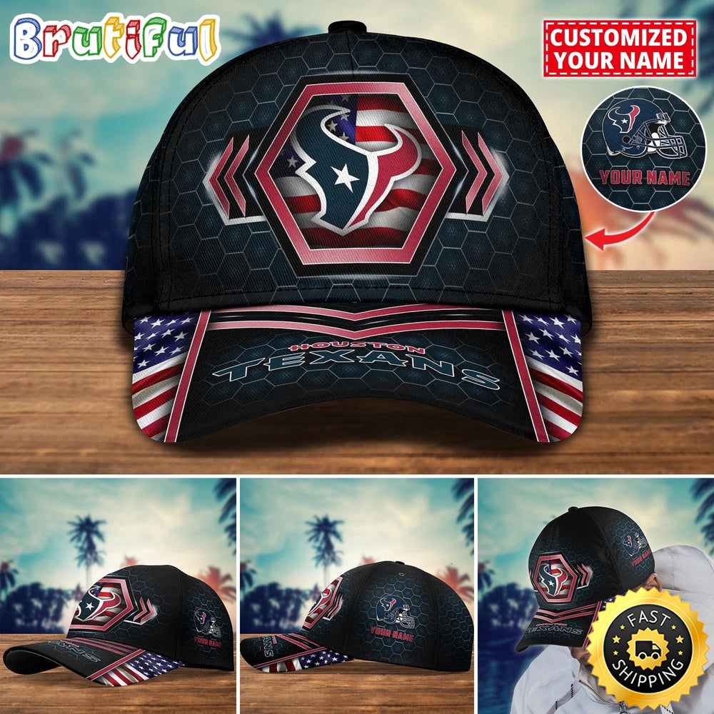 NFL Houston Texans Baseball Cap Best Trending Custom Name Cap