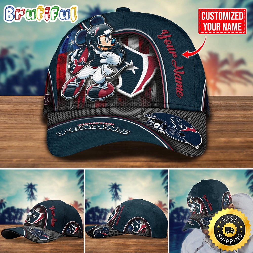 NFL Houston Texans Baseball Cap Mickey Cap Trending Custom Cap
