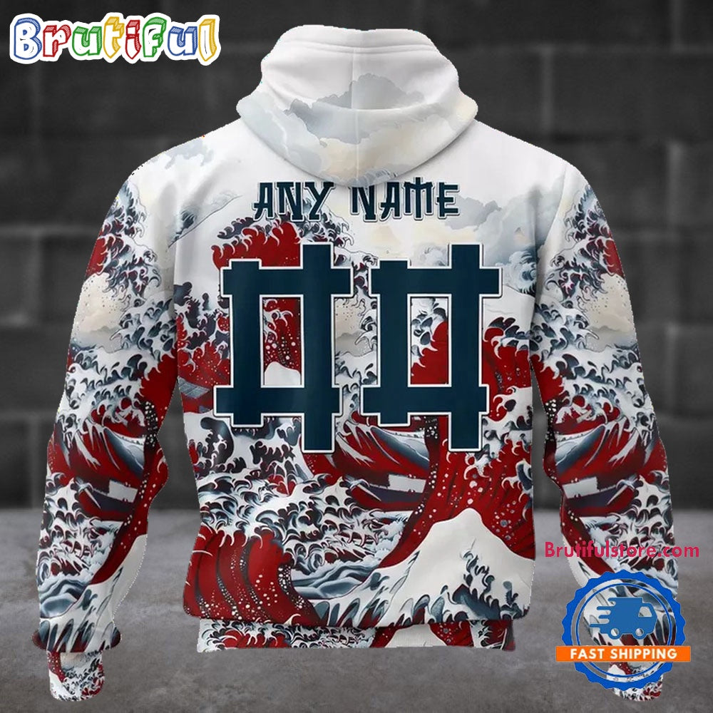 NFL Houston Texans Football Great Wave All Over Print Hoodie