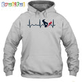 NFL Houston Texans Heartbeat Hoodie Unisex Football T-Shirt Hoodie
