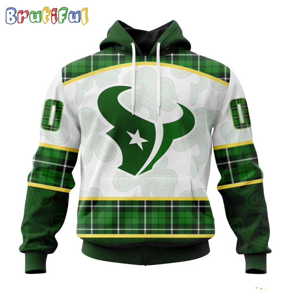 NFL Houston Texans Hoodie Special Design 3D Hoodie St Patrick Day