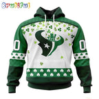 NFL Houston Texans Hoodie Special Design For St Patrick Day