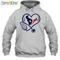 NFL Houston Texans Nurse Love Hoodie Unisex Football T-Shirt Hoodie