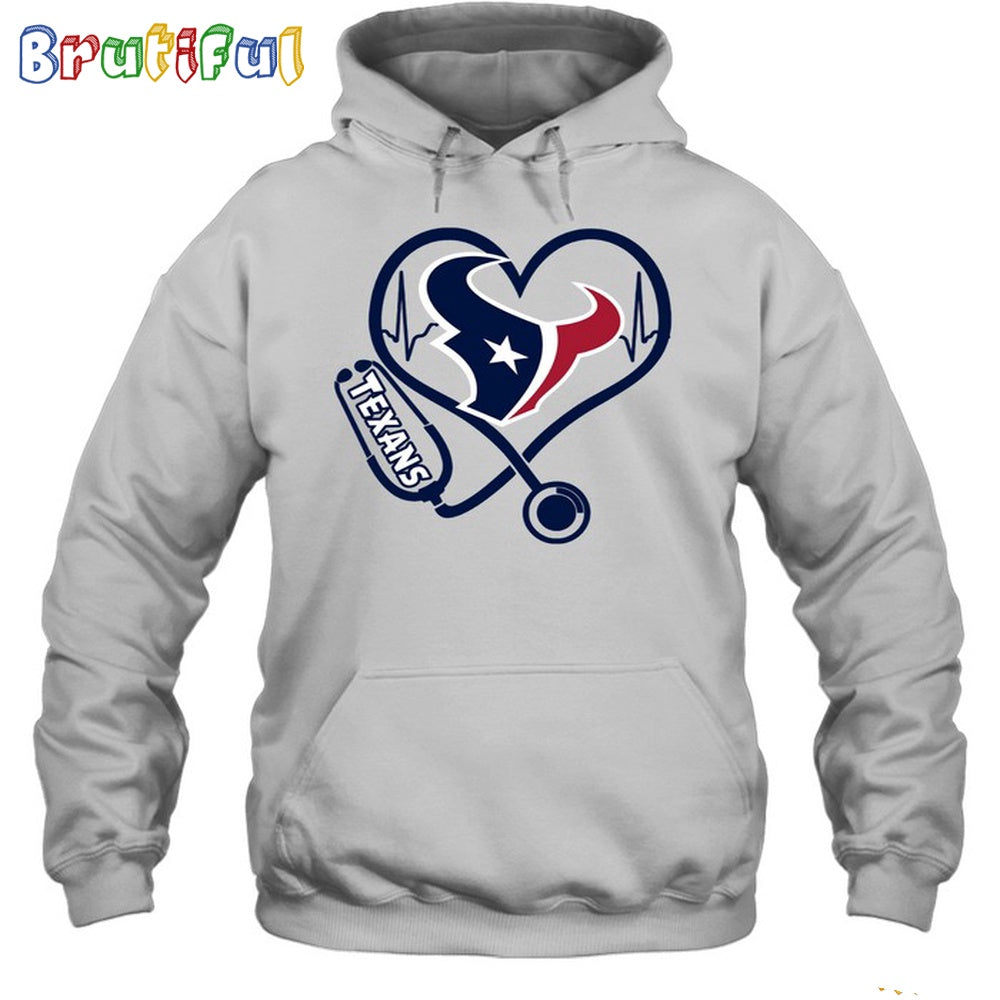 NFL Houston Texans Nurse Love Hoodie Unisex Football T-Shirt Hoodie