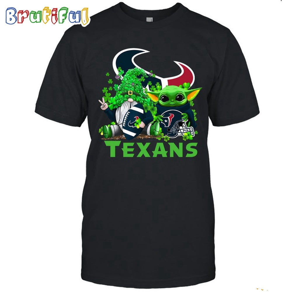 NFL Houston Texans St Patrick’s Day T-Shirt Special Gomes Baby Yoda St Patricks Day Shirt