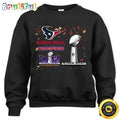 NFL Houston Texans Sweatshirt Super Bowl LVIII 2024 Las Vegas Champions Unisex Sweatshirt