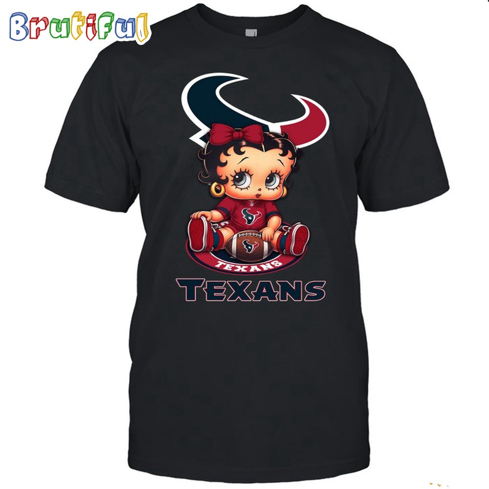 NFL Houston Texans T-Shirt Betty Boop Football Tshirt