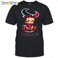 NFL Houston Texans T-Shirt Betty Boop Football Tshirt