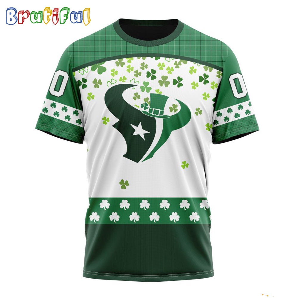 NFL Houston Texans T-Shirt Special Design T-Shirt St Patrick Day