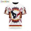 NFL Houston Texans T-Shirt Special Design With Native Pattern