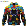 NFL Indianapolis Colts Hoodie Special Autism Awareness Design Football Hoodie