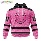 NFL Indianapolis Colts Hoodie Special Pink Hoodie Design Fight Breast Cancer