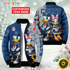 NFL Indianapolis Colts Puffer Jacket Donald Duck Custom Jacket