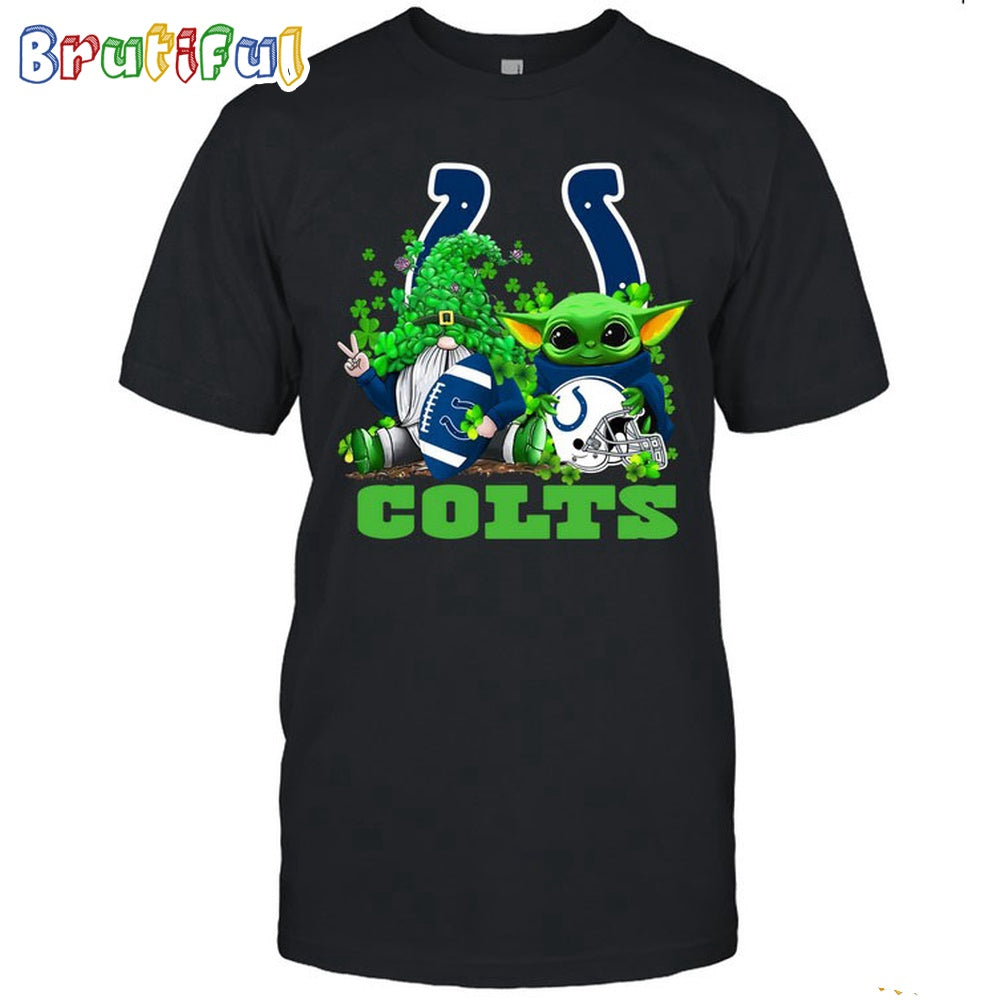NFL Indianapolis Colts St Patrick’s Day T-Shirt Special Gomes Baby Yoda St Patricks Day Shirt