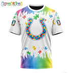 NFL Indianapolis Colts T-Shirt Special Autism Awareness Design All Over Print T-Shirt