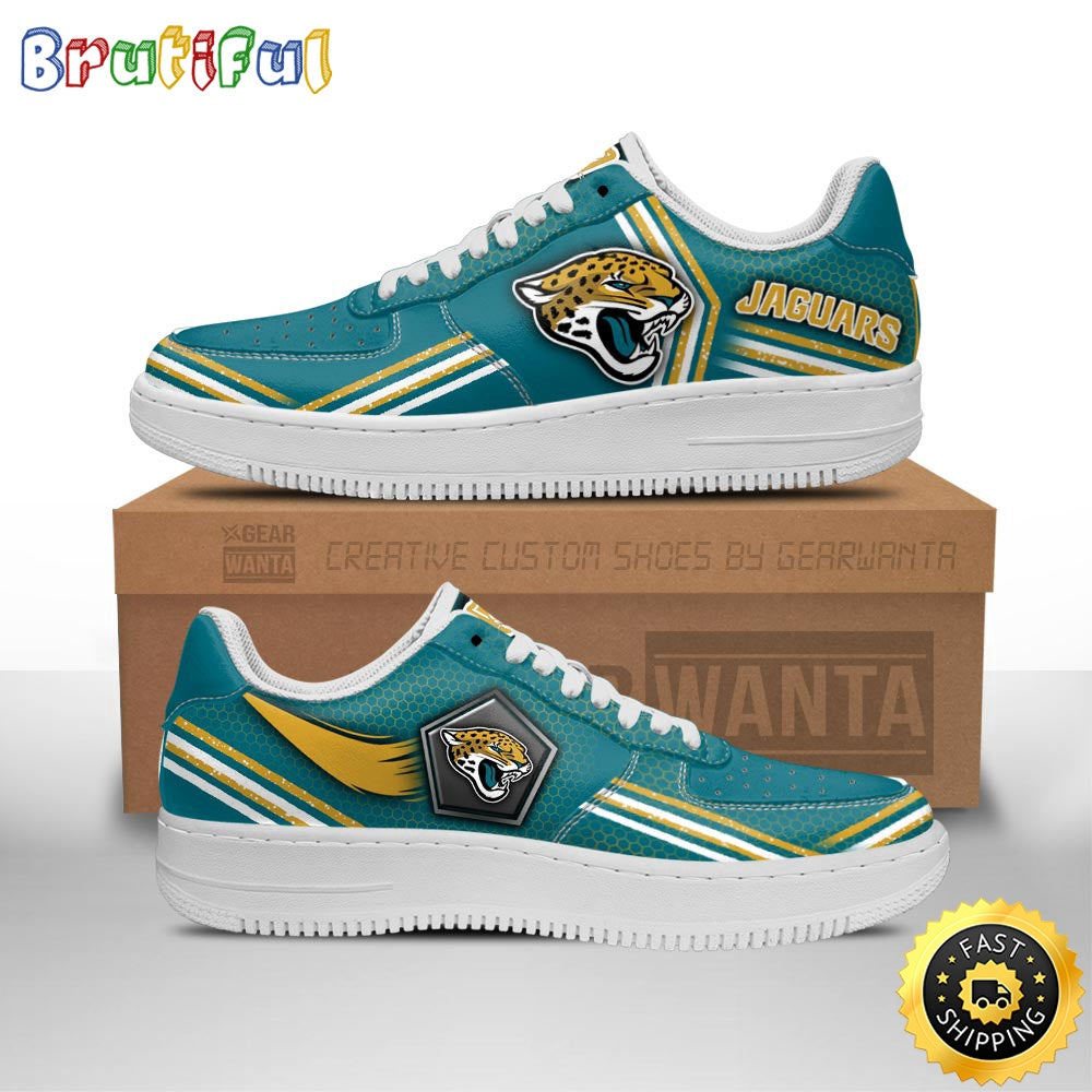 NFL Jacksonville Jaguars Air Force 1 Shoes Air Sneakers For Fans