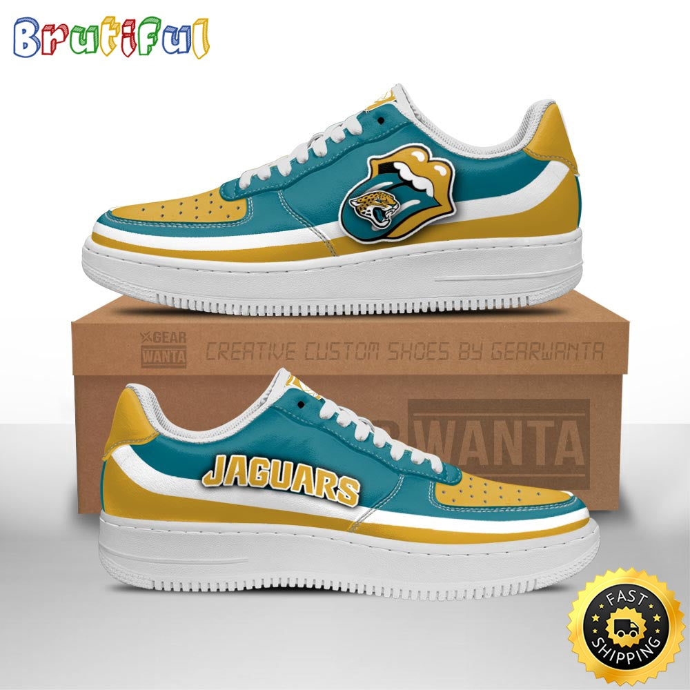 NFL Jacksonville Jaguars Air Force 1 Shoes Sexy Lips For Fans