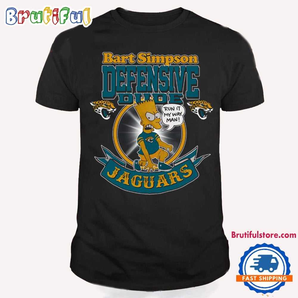 NFL Jacksonville Jaguars Bart Simpson Defensive Dude T Shirt