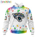 NFL Jacksonville Jaguars Hoodie Special Autism Awareness Design All Over Print Hoodie