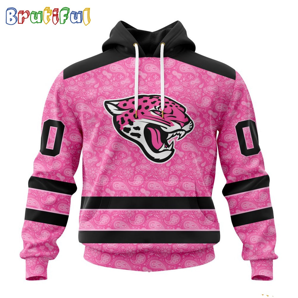 NFL Jacksonville Jaguars Hoodie Special Pink Hoodie Design Fight Breast Cancer